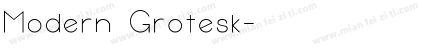 Modern Grotesk字体转换